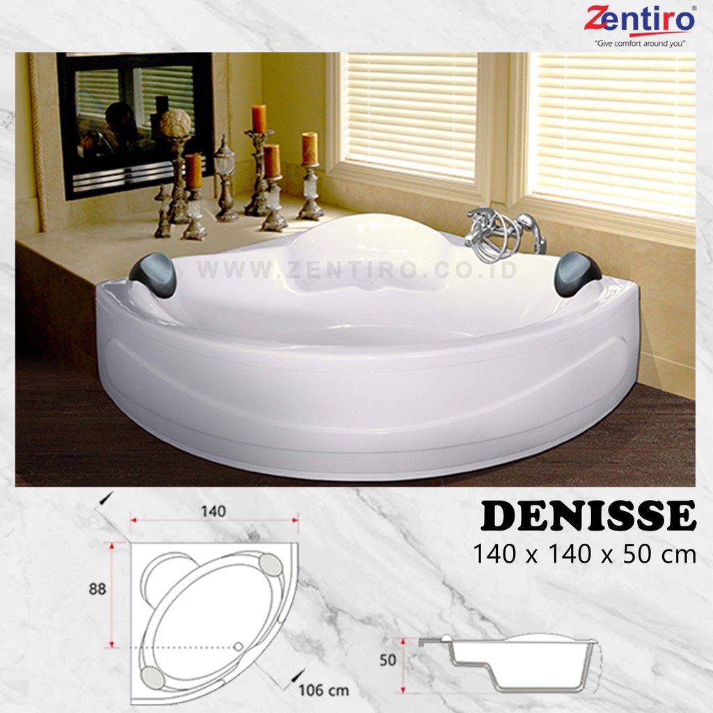 CORNER BATHTUB || BATHTUB SUDUT || BATHTUB MARBLE ZENTIRO DENISSE