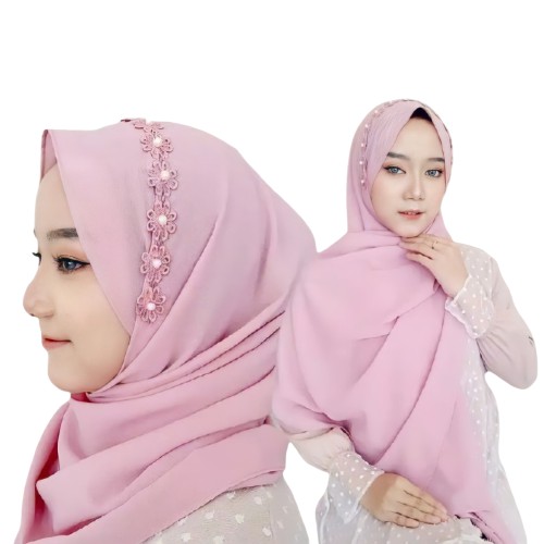 JILBAB PASHMINA BABYDOLL tali KCB lipit renda no PAYET TERBARU