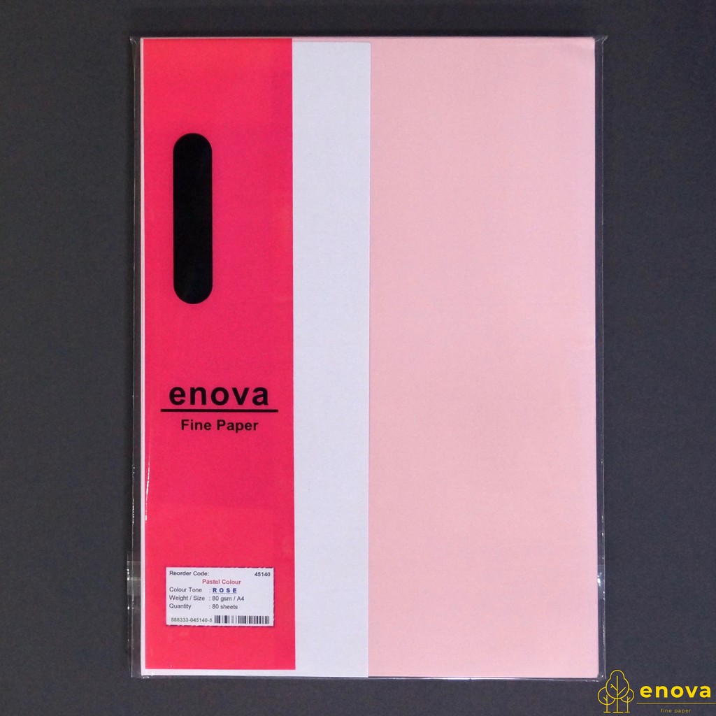 

Fancy Art Paper ENOVA | Pastel Rose | A4 80GSM (Pastel Pink)