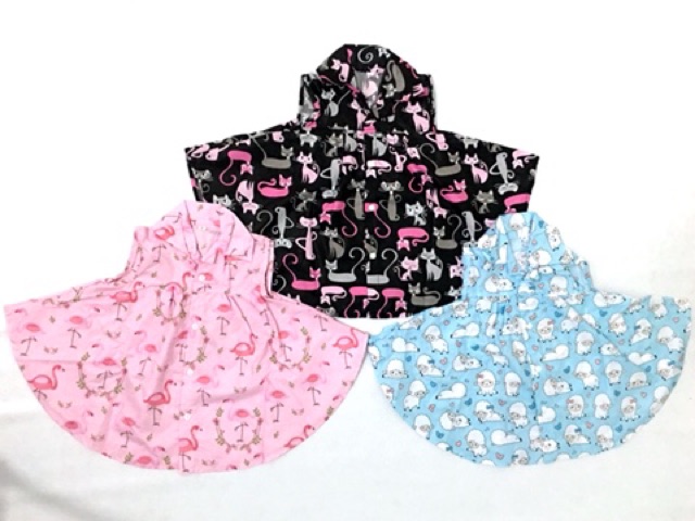 (Harga Ecer) Kemeja Umbrella katun catra anak perempuan