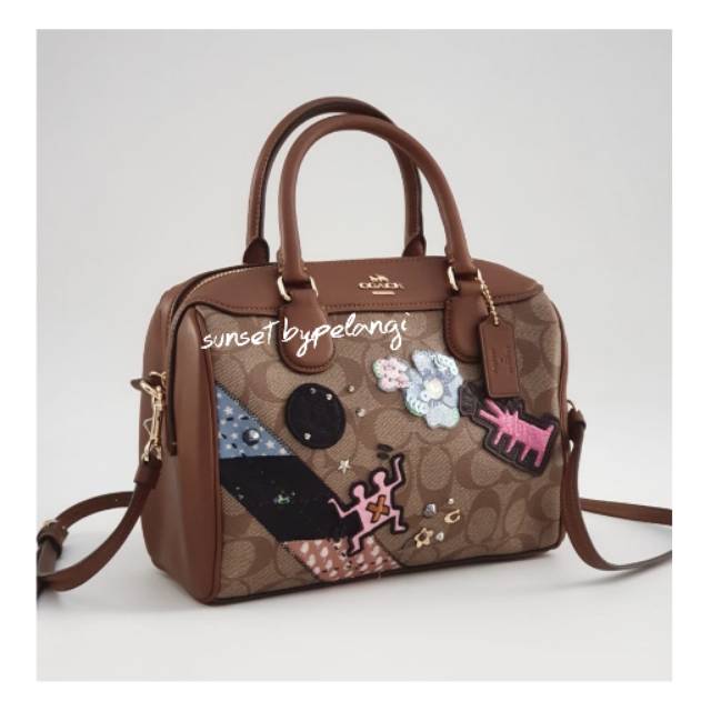 Tas coach original - mini bennett keith haring sigh khaki multi F48729