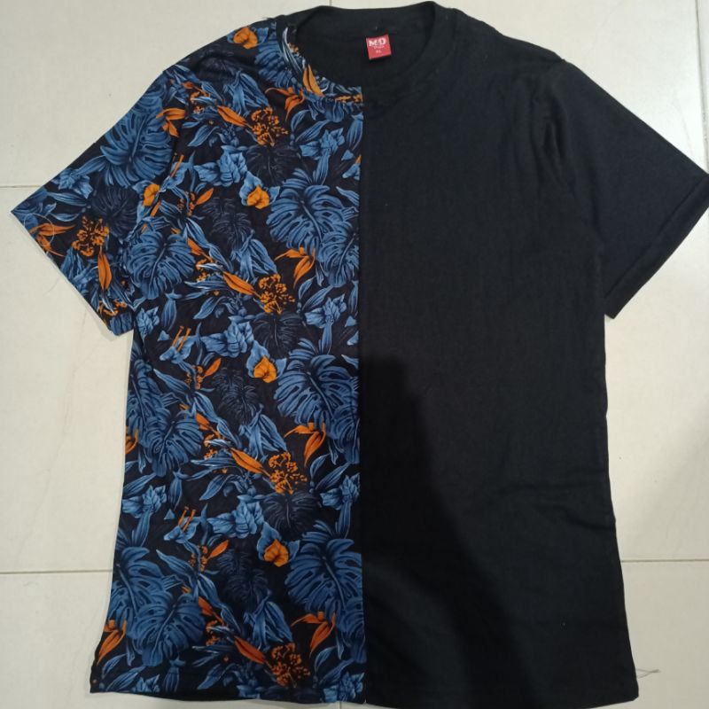 koas oblong belah motif tulip big size S-5XL