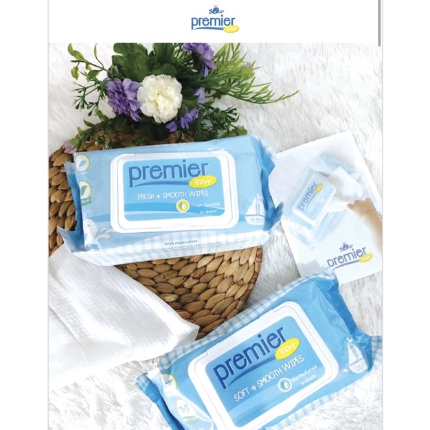 Premier Tisu Basah by Dr Browns Tissue Basah Bayi Newborn Baby Wipes Non Parfum &amp; Parfum Soft