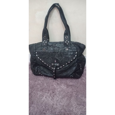 Tomboy wiz totebag kulit asli second preloved