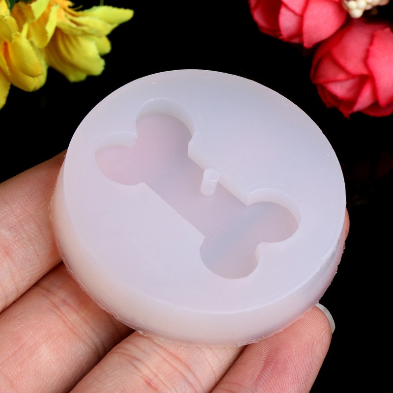 ARIN Transparent Silicone Pendant Mould Resin Bone Shape DIY Jewelry Making Tool Fondant Cake