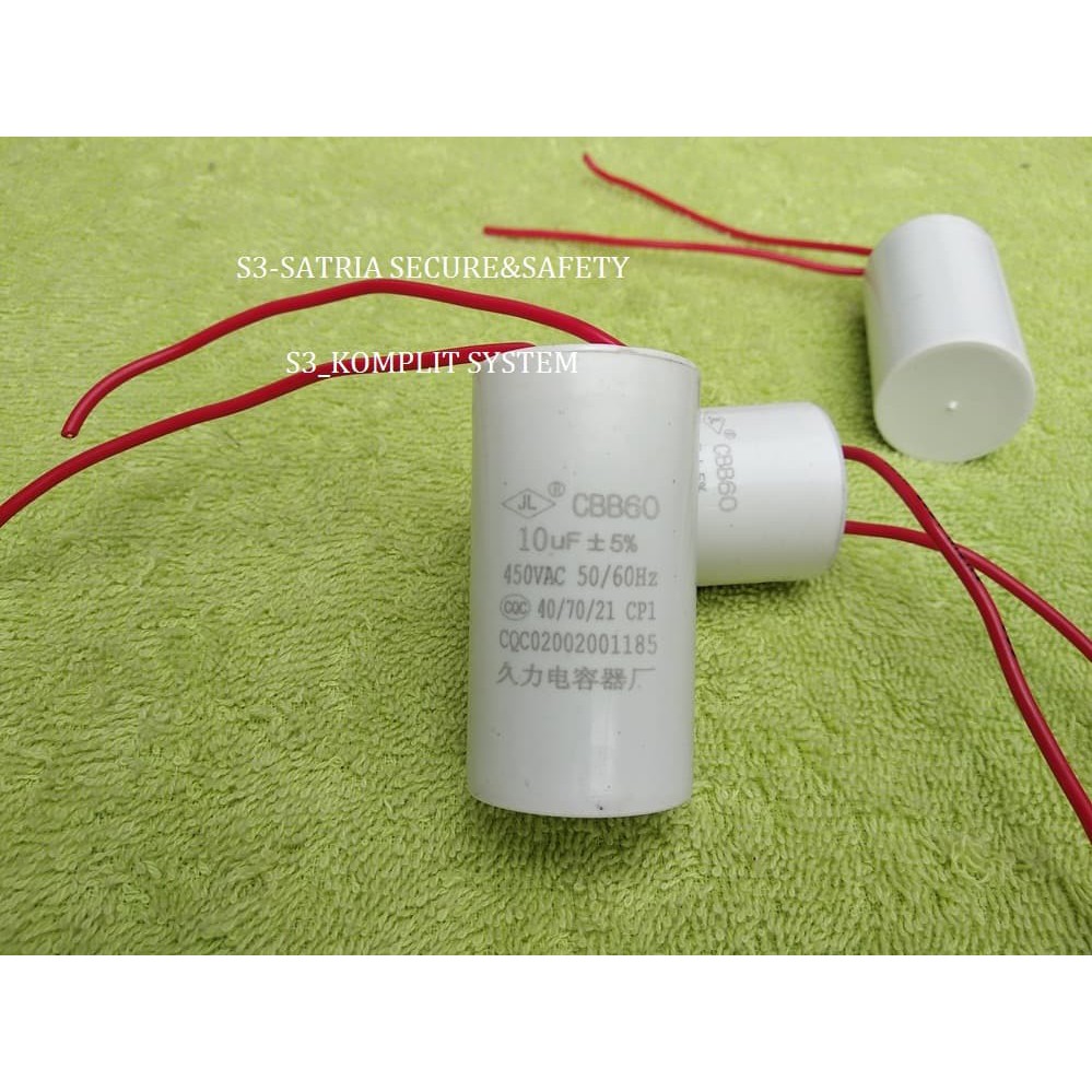 Cbb60 Capacitor 10uf kapasitor 10 uf Pompa air mesin cuci