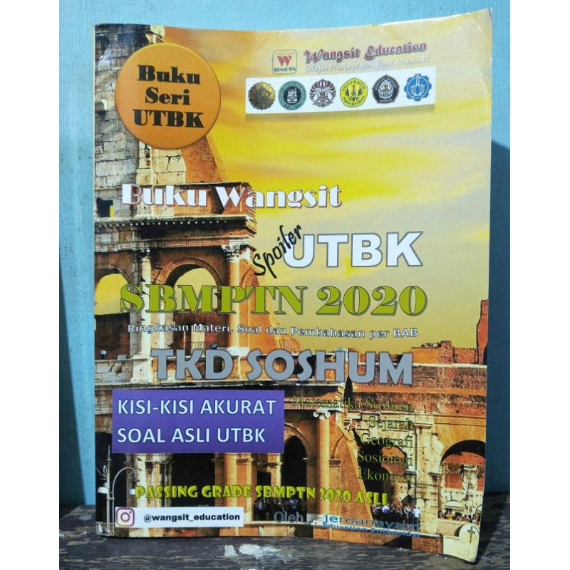 Buku wangsit UTBK SBMPTN 2020 SOSHUM bekas