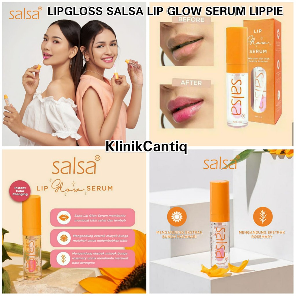 LIPGLOSS SALSA LIP GLOW SERUM LIPPIE PEMERAH BIBIR ORIGINAL