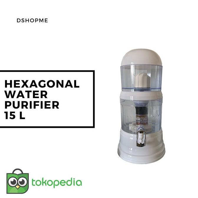 Water Purifier Mineral Pot Hexagonal 15L