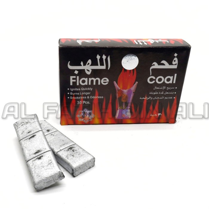 Arang Flame Coal 30 Arang Untuk Bakar Bukhur Bakhoor Isi 30 Pcs Ori