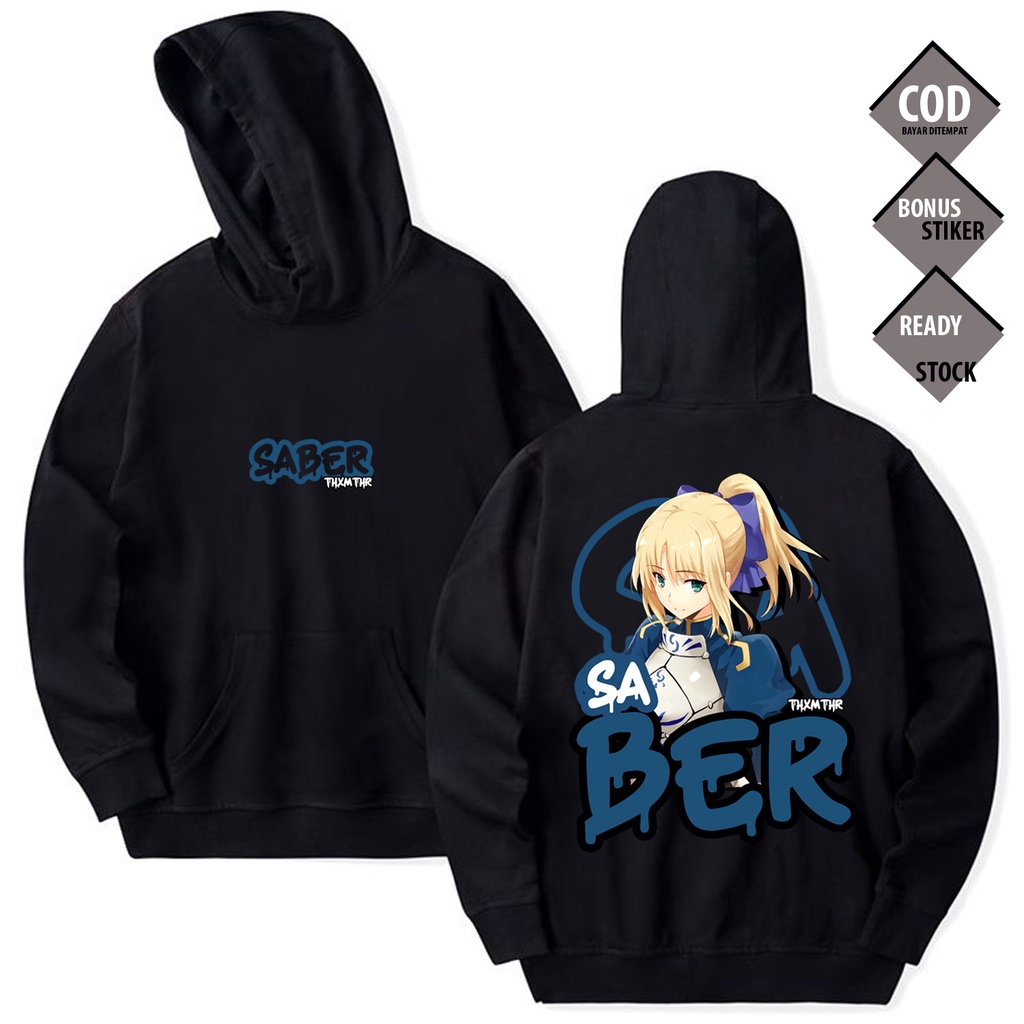 HOODIE SABER ARTORIA PENDRAGON TYPE MOON WAIFU ANIME MANGA FATE ZERO NECO ARC ASTOLFO GILGAMESH SHIR