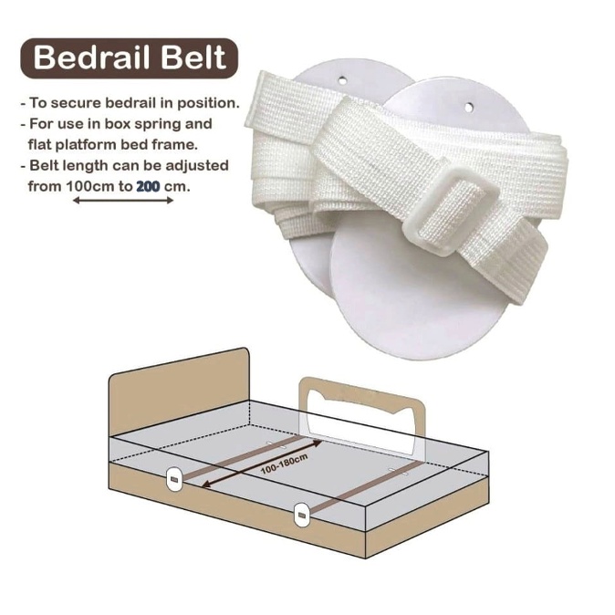 Bedrail Belt Mattress Anchor Y Straps Tali Pengencang Pagar Ranjang