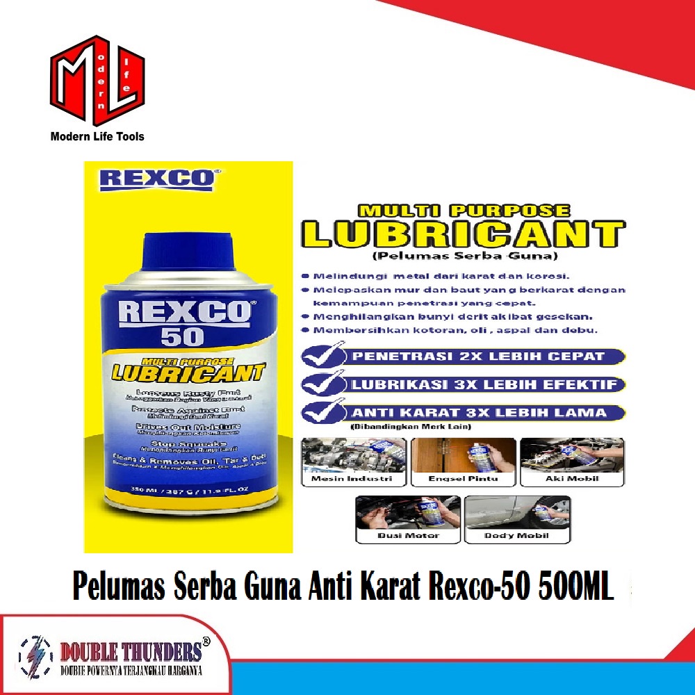 Rexco 50 Pelumas Serba Guna / Anti Karat MULTI LUBRICANT PURPOSE 500ml