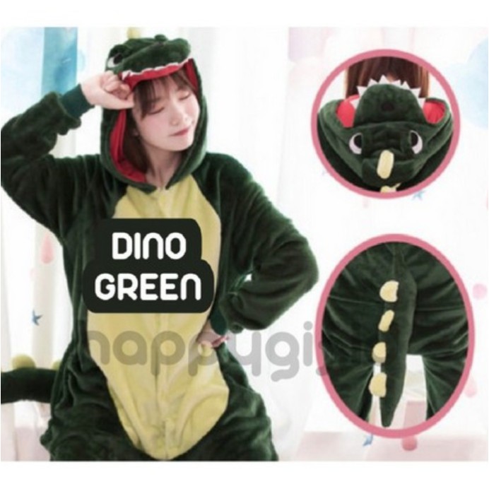 BAJU KOSTUM ONESIE PIYAMA KIGURUMI DINO SULLEY DEWASA