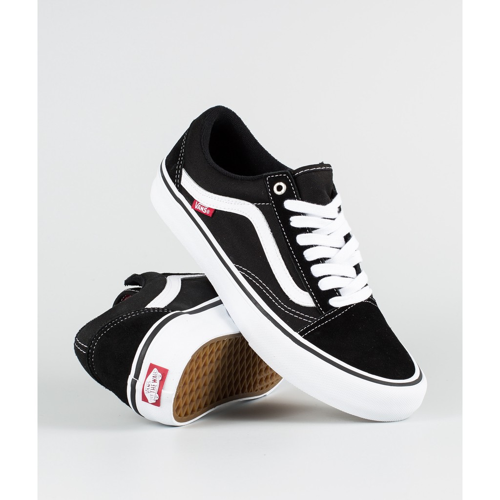 Sepatu Sneakers Old Skool Hitam Cacing Sepatu Sekolah Kerja Gaya sneakers casual Pria Wanita