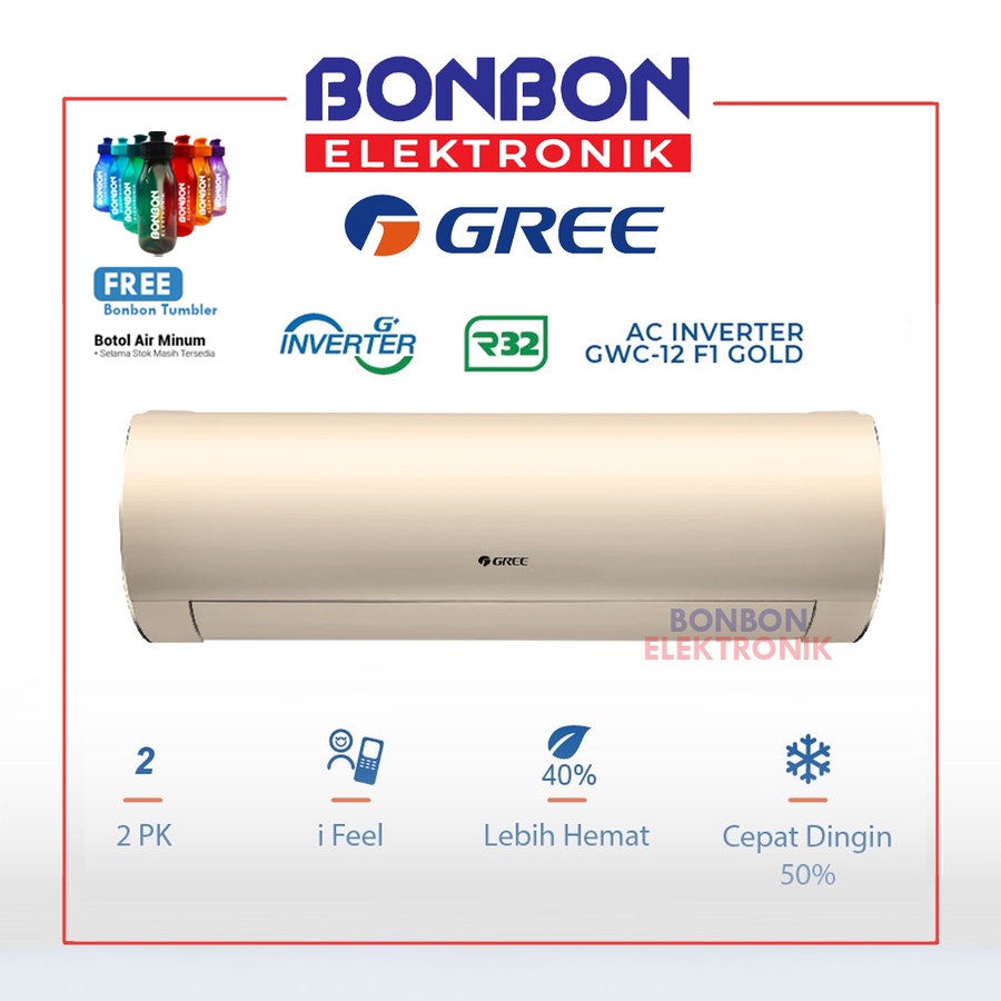 GREE AC 2PK F1 Inverter Series GWC-18F1 (GOLD) 2 PK