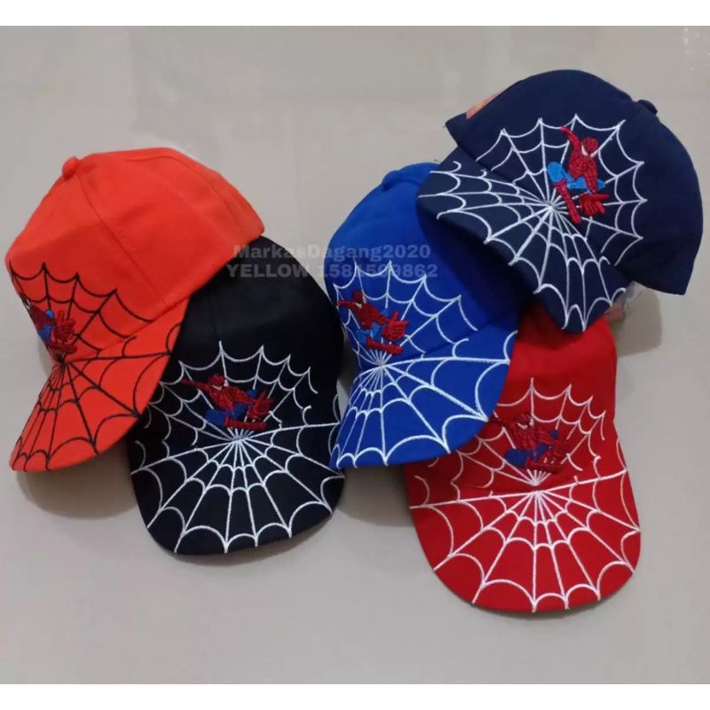 Topi Anak spiderrman/Hello Kitty bordir