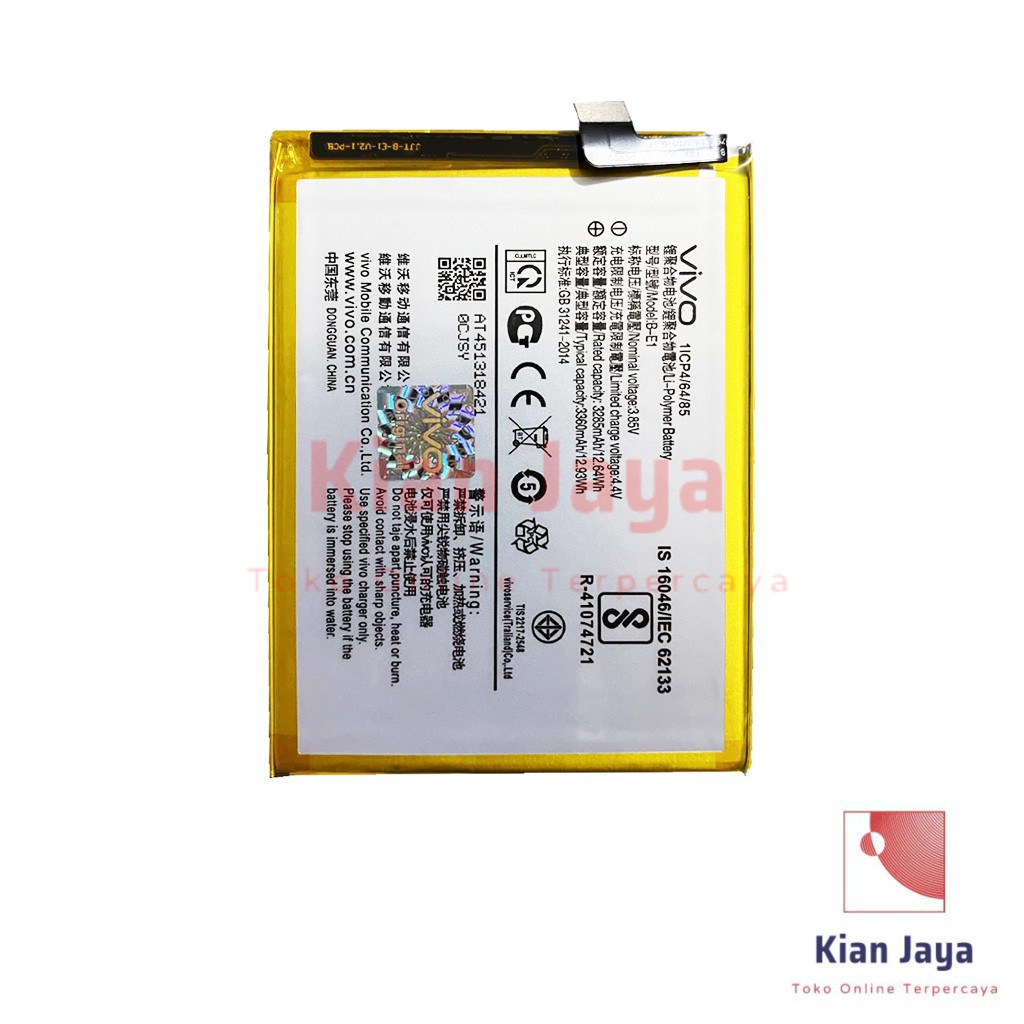 Baterai Vivo Y71 / B-E1 Original OEM Batre Batrai Battery Hp BE1 Ori