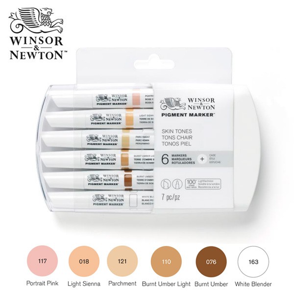 

Winsor & Newton Pigment Marker 6 Set Skin Tones