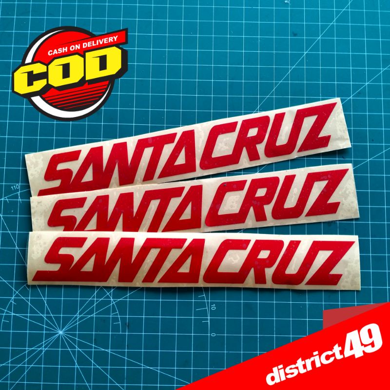 

Cutting sticker - Stiker cutting Santa Cruz - Stiker Santa Cruz - Stiker MTB