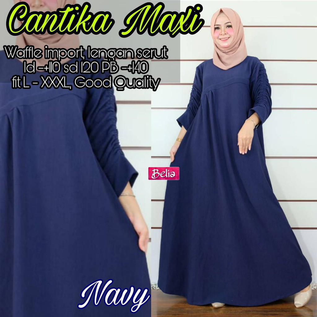  Gamis  Jumbo  Bahan Kaos Melar LD 120 XXXL Polos Simple 