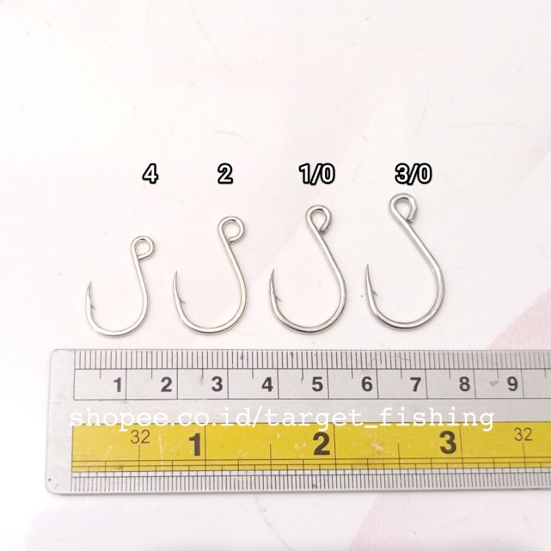 Single Hook Casting / Trolling (Isi 5pcs) - Kail Single Minnow 3X Strong