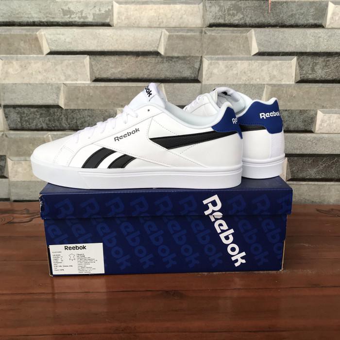 Olahraga / Reebok Royal Complete 3 Low White Black Dv6727 Original