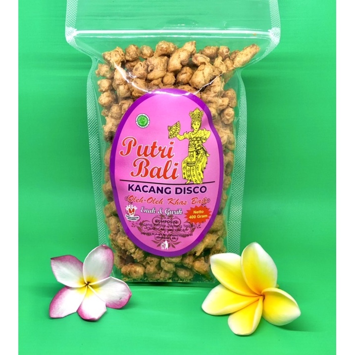 

Kacang Disco Plastik 400 grm Putri Bali