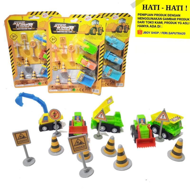 MAINAN KONSTRUKSI / TRUK KONSTRUKSI KECIL / MAINAN TRUK MURAH / MAINAN MURAH / MAINAN TRUK