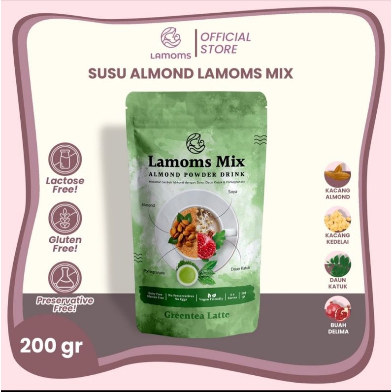 

Susu Almond Lamoms Mix - Rasa Greentea Latte