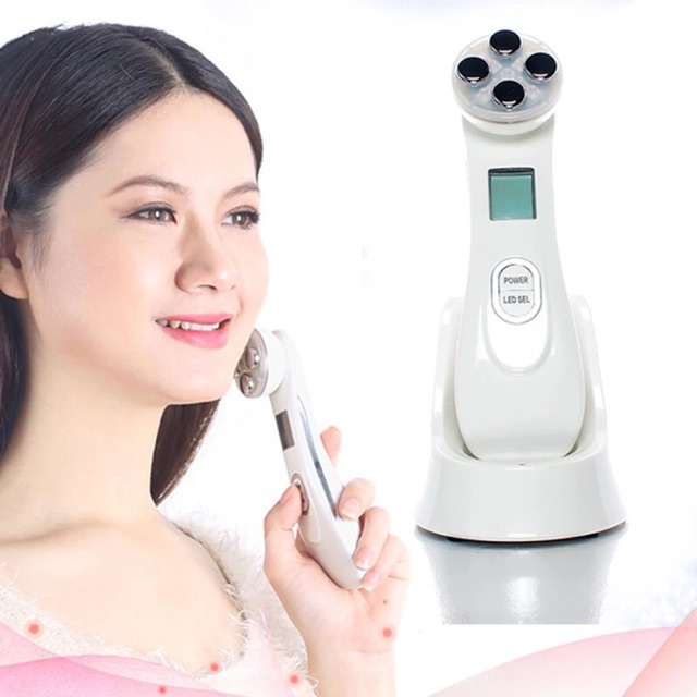 Alat RF EMS 5 in 1 PENGHILANG KERUT Mesoporation LED Photon Therapy LED