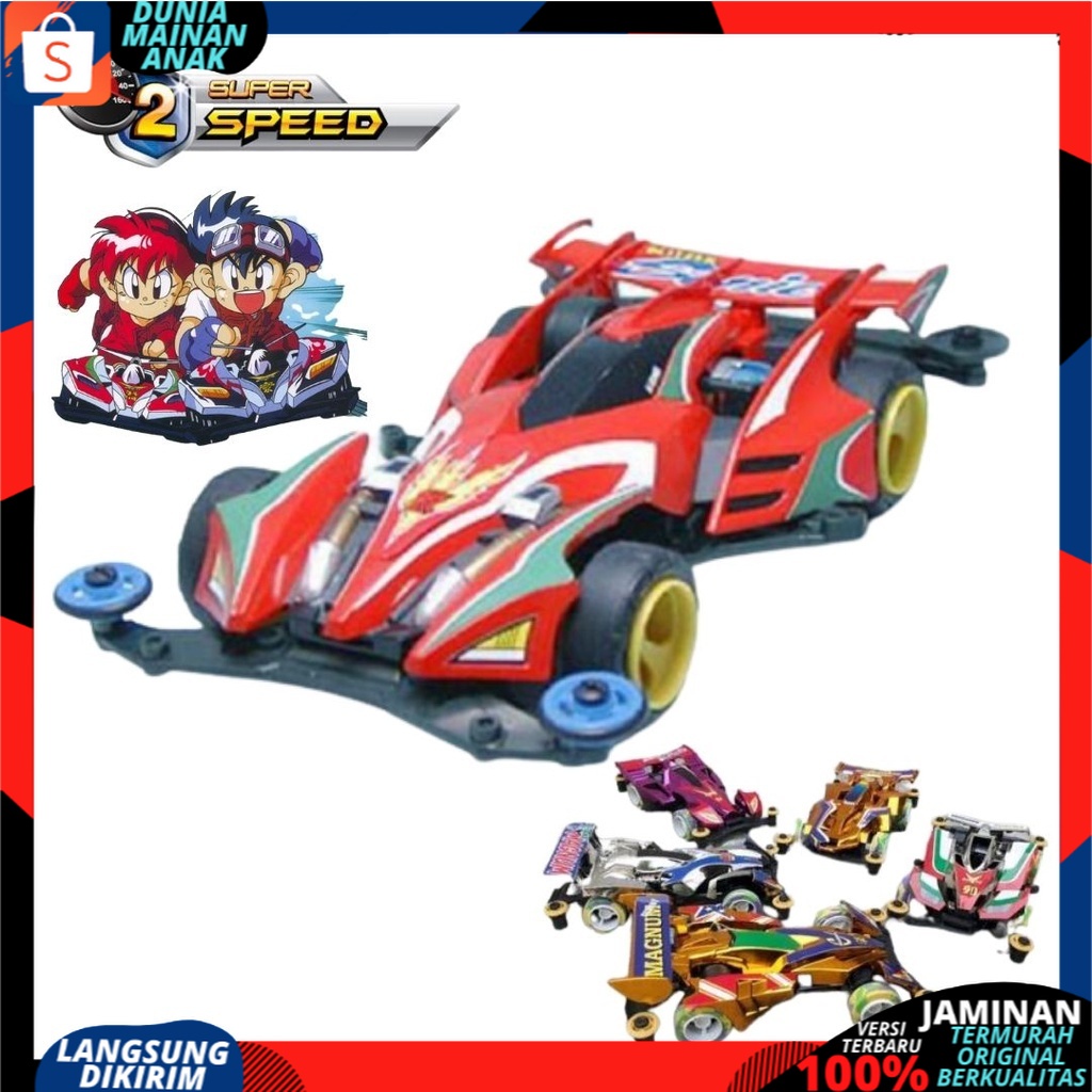 Tamiya Mini 4WD Super Speedy Car Racer -  Mainan Anak Mobil Balap New