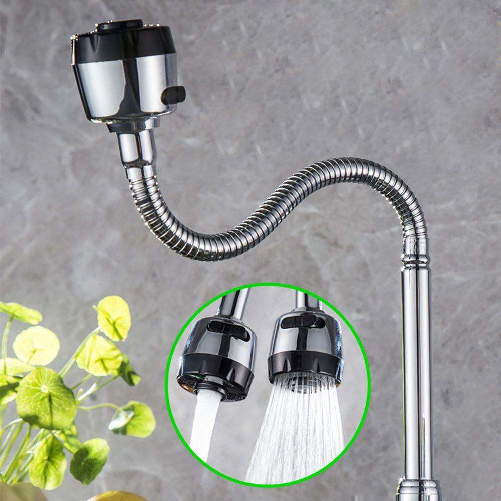 Lanfy Kran Wastafel Spout 360derajat Adjustable Dapur Kamar Mandi Pengganti Hemat Nozzle Single Handle Faucet Hose