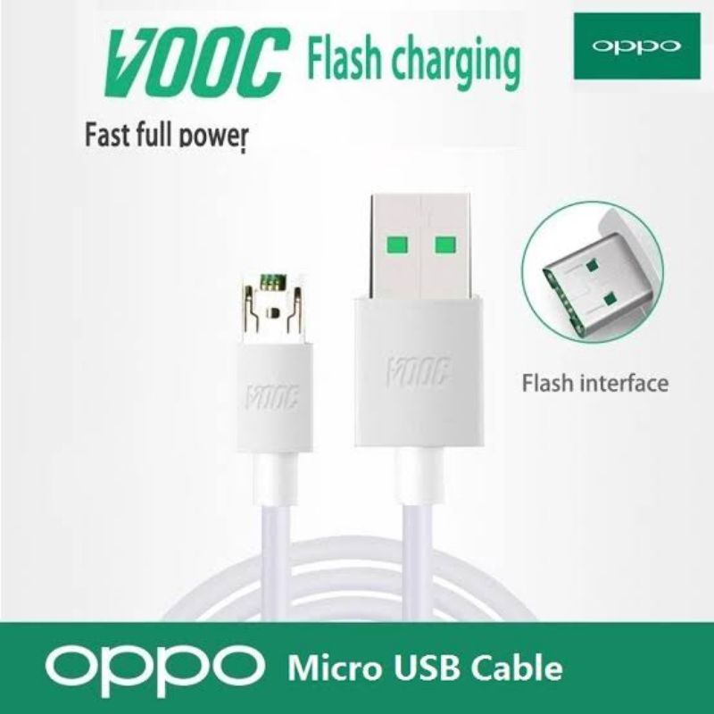 Kabel Data Oppo VOOC MICRO USB/ VOOC TYPE C Cable oppo Flash Charging Vooc