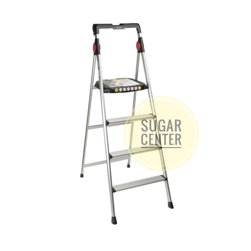 Krisbow Tangga Lipat Aluminium/Tangga Lipat American 4 Step/Tangga Lipat 4 Tingkat/Tangga Lipat