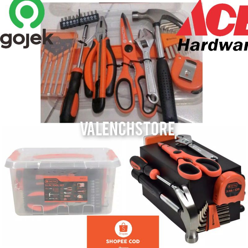 Jual Tactix Set 31 Pcs Perkakas Multifungsi Perkakas Shopee Indonesia