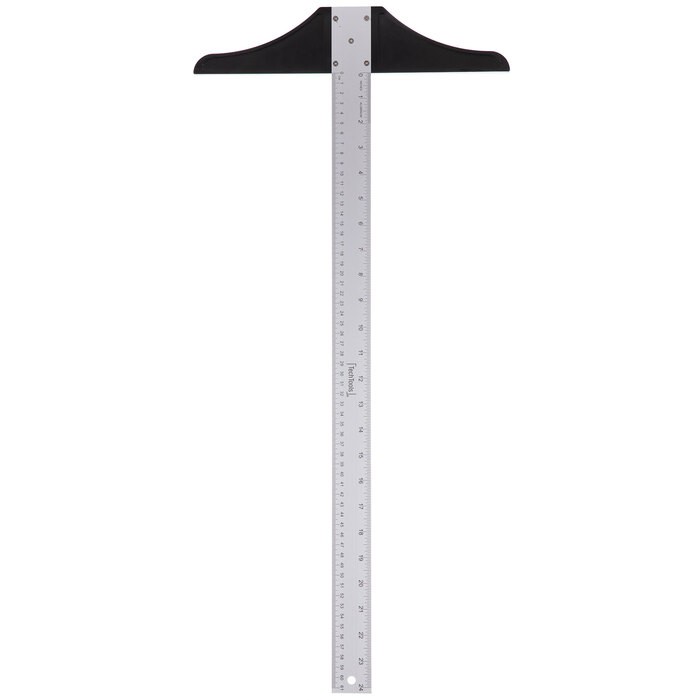 

PENGGARIS MISTAR METRIK DUA SISI BENTUK T SQUARE RULER PLASTIK 100 CM