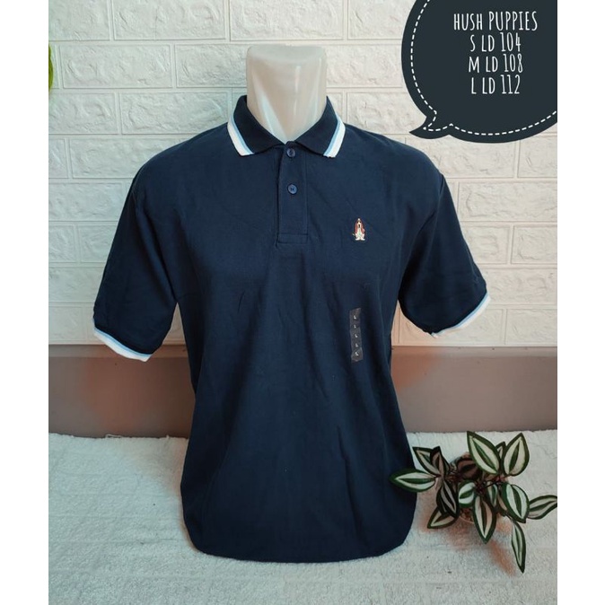 KAOS KRAH ATASAN PRIA HUSH PUPPIES TEBAL ADEM NYAMAN FULL COLOUR