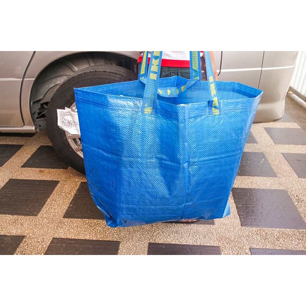 FR4KTA Kantong belanja, medium, biru, 45x18x45 cm / 36 l