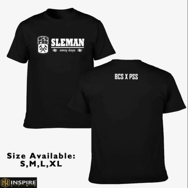 Kaos t-shirt BCS X PSS Sleman Away days