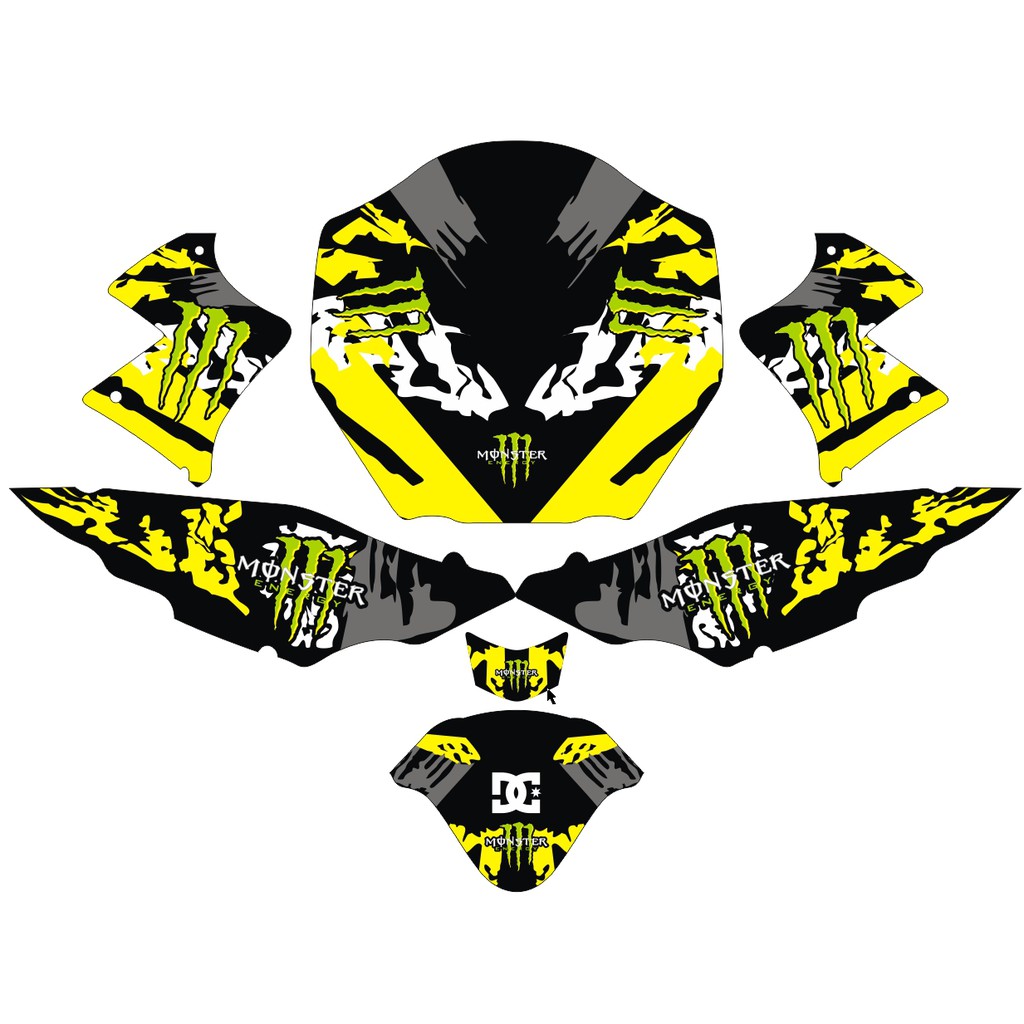 VIXION STIKERCUSTOM FULL BODY DEKAL STICKER STRIPING