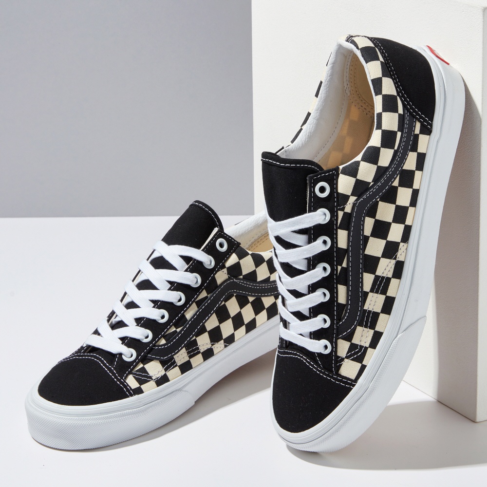 SALE DISKON! VANS STYLE 36 CHECKERBOARD BLACK/WHITE  100% ORIGINAL BNIB