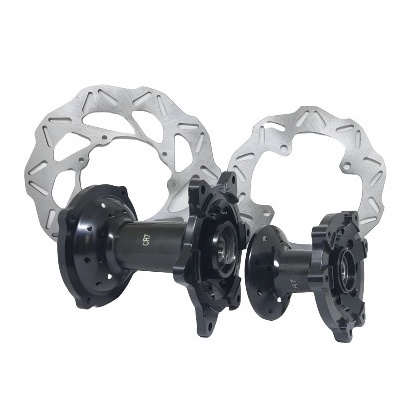 Tromol Set Depan Belakang Honda CRF 150 Hole 36 CR7 Hitam