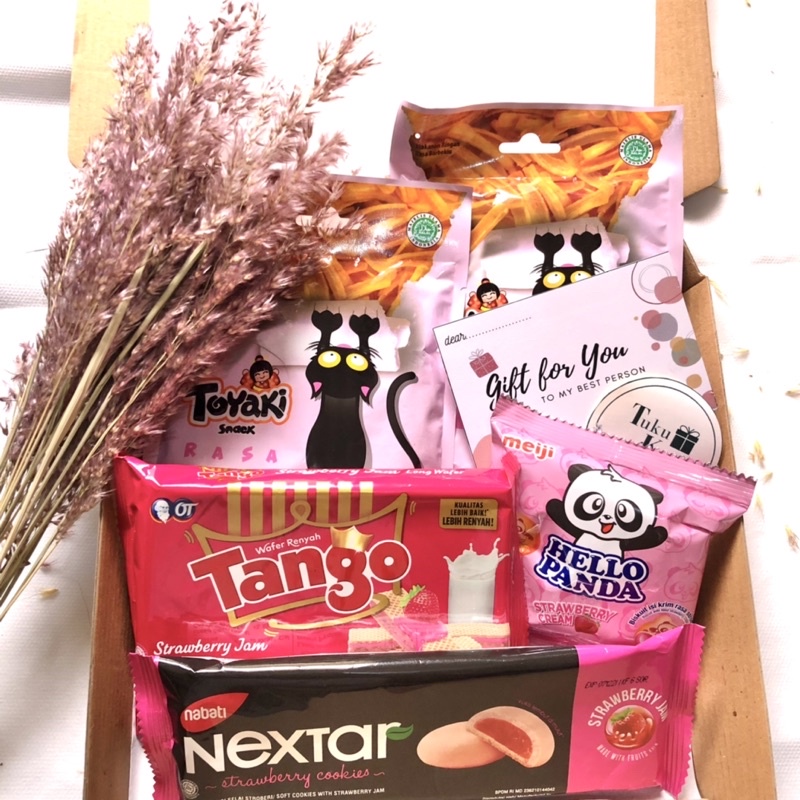 

SCANCK BOX PINK/ HAMPERS SNACK/ GIFT SNACK/ GIFT SERBA PINK