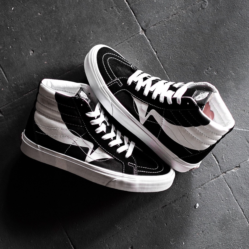 Sepatu Vans Sk8 Hi Reissue Wrap Black White Original