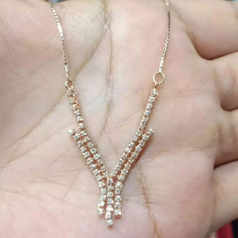Kalung Tura V berlian medan Asli