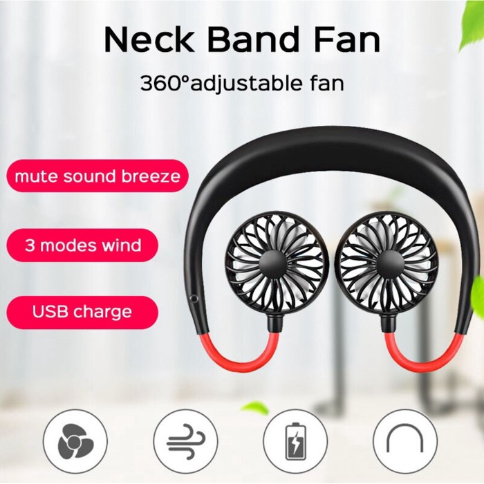 Kipas Angin Portable Leher Workout USB Fan Fitness Pendingin Portable