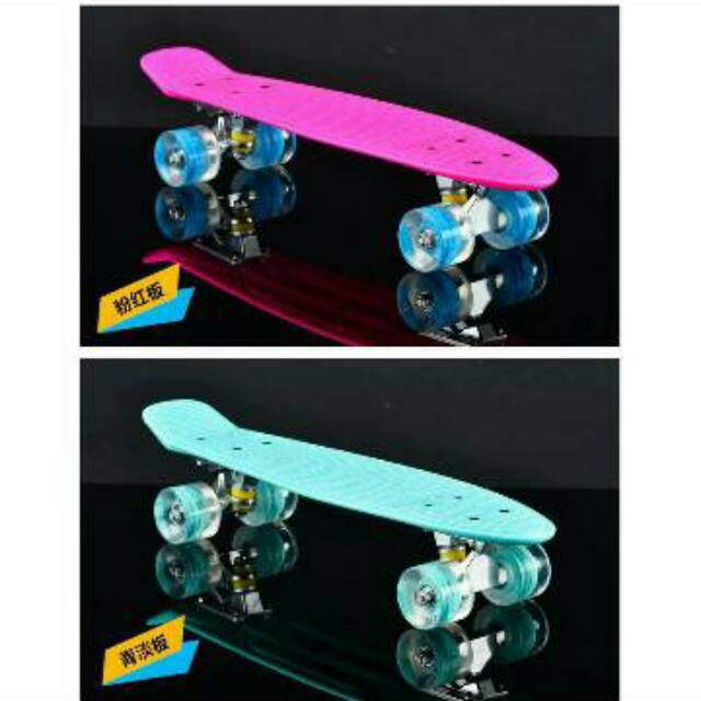 PENNY BOARD / FISH BOARD / BANANA BOARD RODA PU LED