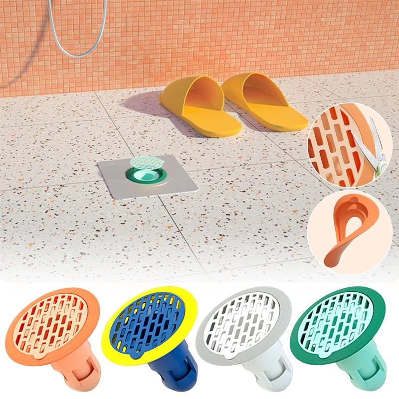 [Silicone Floor Drain Anti-odor And Insect-proof Plug] [Bathtub Shower Floor Filter] [Sink Bathroom Drain Filter Plug] [Anti-Clogging Floor Drain Cover]