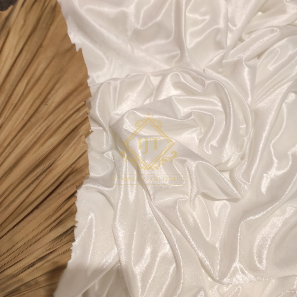 (HARGA PER METER) KAIN DEKORASI, FILAMIN, ABUTAI, KAIN DEKOR, HAIKIT, HYGET (WARNA 1)-Putih Tulang